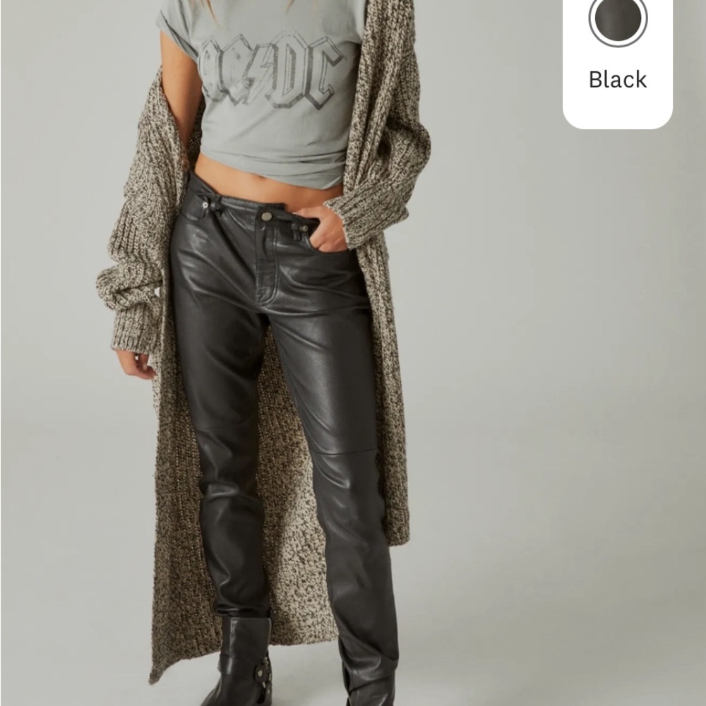 Lucky Brand Leather High Rise Skinny 8